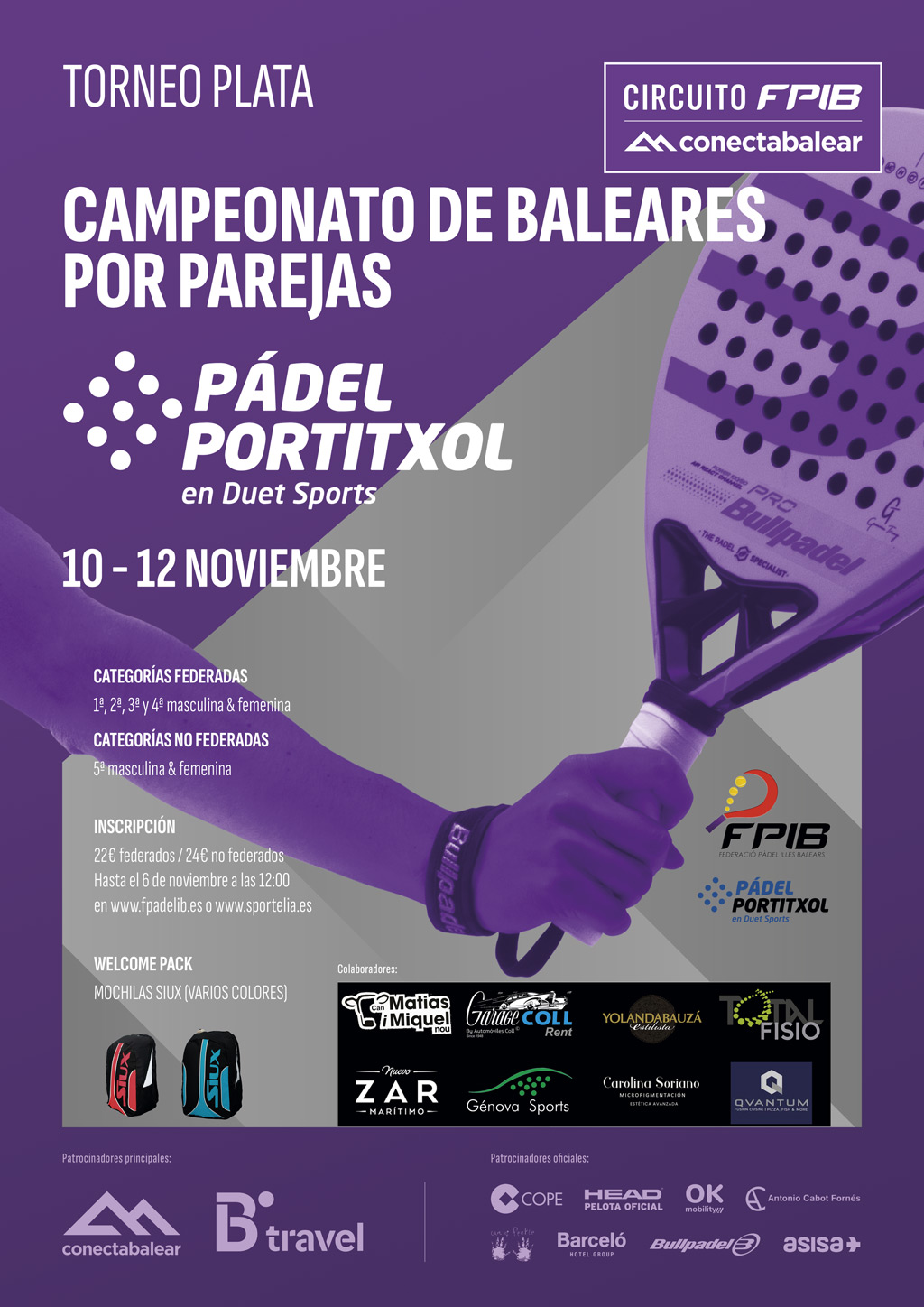 Campeonato de Baleares por parejas absoluto - (PLATA) PADEL PORTITXOL